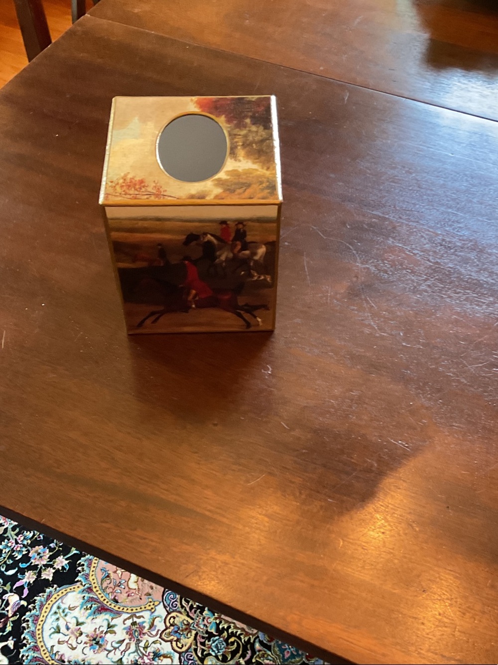 Fox Hunt Tissue Box Cover - Equestrian Print - Picture 6 of 6